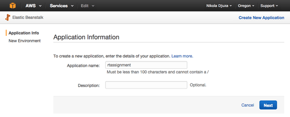 AWS Choose Application